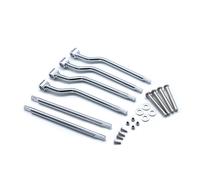 universale Motociclo Cromo Bisaccia Support Bar supporto Per Honda Harley Suzuki