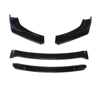 Universale Paraurti Anteriore Auto Lip Body Kit Spoiler Splitter Rosso Lucido Labbra Inferiori Anteriori Diffusore Parte Pala(Nero lucido)