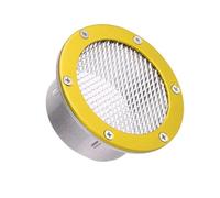 Universale Per Accessori Auto Copertura Della Presa D'aria Lega Alluminio Per L'ingresso Dello Sfiato Della Griglia Tubo Aspirazione Mobile Per Auto Tubo Aspirazione Presa Aria(3inch gold)