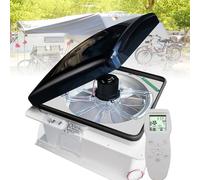 Universale Per Camper, Roulotte, Camper, Presa D'aria Da Tetto Per Camper, Ventola Di Ventilazione Per Camper Con Ventola Reversibile Da 12 V, Design Con Lampada A Fascia, Per Camper, Rimorchio Da Via