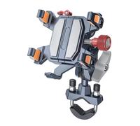 Universale, per Moto, in Lega, con Ammortizzatore, Supporto per Cellulare, Girevole a 360°, Staffa di Navigazione per Moto, (TX02-U)