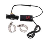 Universale per strumenti per termometro per moto Display digitale sensore di temperatura con sonda in metallo temperatura dell'acqua più adattatore per sensore del misuratore (18mm)