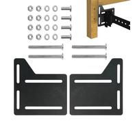 Universale per Testiera - 2 Pezzi Piastra di Modifica in Metallo Robusta con Viti - Staffe Per Montaggio A Parete Della Testiera | Adatto Per Parete, Caverna Del Sonno, Montaggio Piediera, Mobili