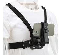 Universale Pettorina Action cam Imbracatura da Petto Telefono, Mani Libere per Riprese Coinvolgenti, Compatibile con Smartphone e Action Cam, Ideale per gli Sport All'aria