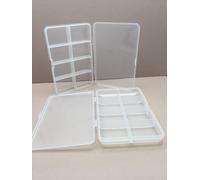 Universale Plastica Trasparente 8 Compartimenti Sottile - Mosca Pesca Scatola