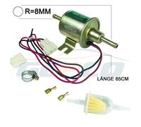 Universale Pompa Carburante con Filtro D = 8 mm Lunghezza del Cavo 650 mm