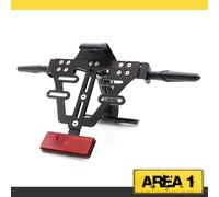 Universale Portatarga Compatibile Con Moto Guzzi V 7, 35, 50, 65, 75, 1000