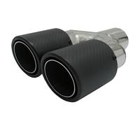 Universale Scarico Silenziatore Punta carbonio opaca Ingresso 5,8cm sinistro