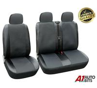 Universale Singolo & Doppio Nero Ecopelle & Premium Tessuto Coprisedili Per Vans