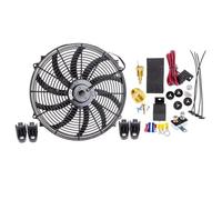 Universale Ventola Elettrica Kit Interruttore Termostato Relè Per Ventola Di Raffreddamento Radiatore Elettrico Da 16 Pollici 120W 3000 CFM Adatto Tutti I Veicoli Progetti Ingegneria.