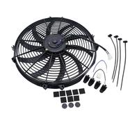 Universale Ventola Elettrica Ventola Di Raffreddamento Elettrica Universale Radiatore 1000 CFM Sostituisci Kit Montaggio 12V 120W Accessori Auto Tipo Push Pull In Metallo Nero 16"