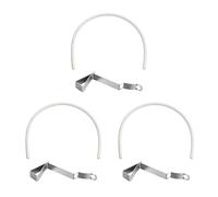 Universals - Fascetta stringitubo per copriwater portatile, colore: Bianco | Installazione facile e risparmio di tempo con accessori per la riparazione del WC in plastica dura per il bagno