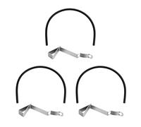 Universals - Fascetta stringitubo per copriwater portatile, colore: nero | Installazione facile e risparmio di tempo con accessori per la riparazione del WC in plastica dura per il bagno