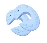 Universals - Fermaporta bianco con forte, blu G | Il morbido silicone impedisce alla porta di chiudersi completamente senza attrezzi e previene lesioni alle dita per uso