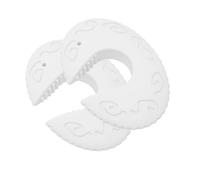 Universals - Fermaporta bianco con forte, trasparente, bianco C | Il morbido silicone impedisce alla porta di chiudersi completamente senza attrezzi e previene lesioni alle dita per uso