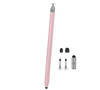 Universals - Pennino capacitivo a due punte 3 in 1, design morbido in silicone, per tablet e telefoni, controllo preciso del tocco, penna capacitiva a due punte con testa in silicone