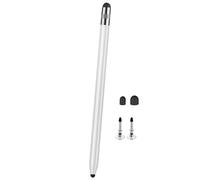 Universals - Pennino capacitivo a due punte 3 in 1, design morbido in silicone, per tablet e telefoni, controllo preciso del tocco, penna capacitiva a due punte con testa in silicone