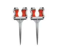 Universals - Stabilizzatore per tubo da giardino, con rulli, confezione da 2, colore: grigio