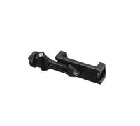 Universals - Supporto per telefono in alluminio con cuscinetto in silicone, rotazione a 360 gradi, angolato regolabile, due porte per slitta fredda, per accessori per fotocamera, morsetto per