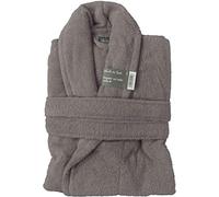 UNIVERSDECOR - Accappatoio collo scialle spugna cotone 380 gr/m² Naïa VentDu sud, ardesia, L