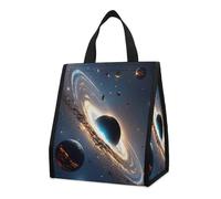 Universe - Borsa termica per il pranzo, per donne e uomini, riutilizzabile, grande borsa termica a tenuta stagna, pieghevole, portatile, per lavoro, campeggio, picnic