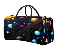 Universe Galaxy - Borsone da viaggio con sistema solare, borsa da palestra, pieghevole, per la notte, per donne e uomini, Sistema Solare Galassia Universo, 17.4(L) x 8.3(W) x 9.5(H) inch