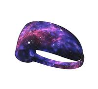 Universe Galaxy Star Space Print Fascia elastica regolabile per esercizi sportiva, morbida, traspirante, ideale per calcio, palestra, ciclismo