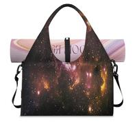 Universe Nebula Sports Duffle Bag con scomparto per scarpe Universo Space Weekend Pernottamento Borse Tote Cabin Bagaglio per Palestra Yoga Viaggi, Colore, L, Borsone da viaggio
