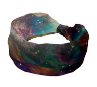 Universe Night Starry Galaxy Space Fasce elastiche larghe turbante fascia morbida fascia per capelli antiscivolo per yoga allenamento sport corsa