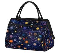 Universe Planet - Borsa da palestra per uomo e donna, con nebulosa spaziale, da viaggio, sport, impermeabile, per il fine settimana, per la notte, leggera, da portare con sé