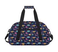 Universe Planet Galaxy, borsone per bambini per ragazze e ragazzi, Galaxy Space Solar Star durante la notte, borsa da viaggio per weekender, borsa da viaggio da 24 l, borsa da palestra per sport e