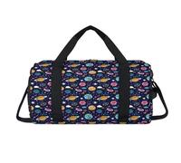 Universe Planet Galaxy Sport Borsone con scomparto per scarpe Galaxy Space Solar Star Borse da viaggio da palestra organizer per bagagli per donne uomini bambini ragazze ragazzi