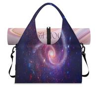 Universe Stars Galaxies Borsone sportivo con scomparto per scarpe Universo Weekend Pernottamento Borse Tote Cabina Bagaglio per Palestra Yoga Viaggi, Colore, L, Borsone da viaggio