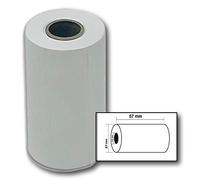 UniversGraphique 20 Rotoli di Carta Termica per Scontrini 57 x 27 mm Bianchi senza BPA
