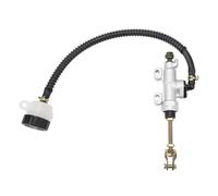 Universial Pedale freno posteriore idraulico Cilindro principale Pompa freno posteriore Serbatoio per moto Dirt Bike ATV(Black)