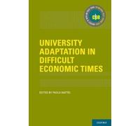 University Adaptation in Difficult Economic Times (Copertina rigida)