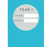 University College Essential A4 Jotta Notebook - Year 1 Individual Subject Module - Feint Ruled 60 sheets/120 Pages - Blue: For academic school notes, ... and come in a range of matching colours