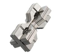 University Games Hanayama Level 6 Cast Metal Brain Teaser Puzzle - Hourglass