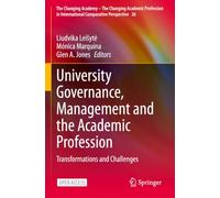 University Governance, Management and the Academic Profession: Transformations and Challenges: 26