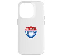 University of West Georgia UWG Wolves Go West Shield Logo Custodia per iPhone 14 Pro
