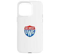 University of West Georgia UWG Wolves Go West Shield Logo Custodia per iPhone 15 Pro Max
