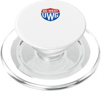 University of West Georgia UWG Wolves Go West Shield Logo PopSockets PopGrip per MagSafe
