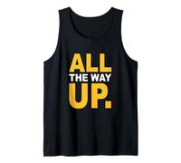 University Varsity-Color all The Way Up Varsity-Gold Canotta