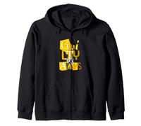 University Varsity-Gold Color Always Guilty Felpa con Cappuccio
