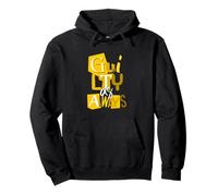 University Varsity-Gold Color Always Guilty Felpa con Cappuccio