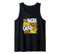 University Varsity-Gold Color Hustle Non è così Pazzo Giallo Canotta