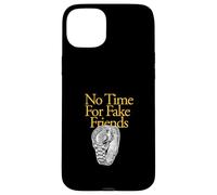 University Varsity-Gold Color Nessun tempo per amici falsi Custodia per iPhone 15 Plus