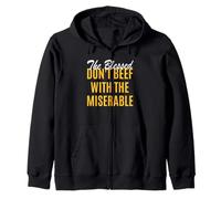 University Varsity-Gold Color Troppo Benedetto per Essere Miserabile Felpa con Cappuccio