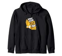 University Varsity-Gold Colore Catch Hands Giallo Felpa con Cappuccio