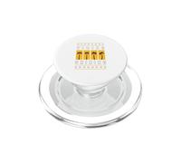 University Varsity-Gold Colore Vibing Giallo Brillante PopSockets PopGrip per MagSafe